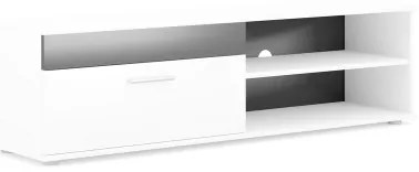 Nappali szekrénysor BRICK fehér/fekete