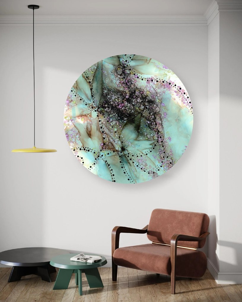 Gario Kerek vászonkép Türkiz kõ absztrakció Méret: 60 x 60 cm