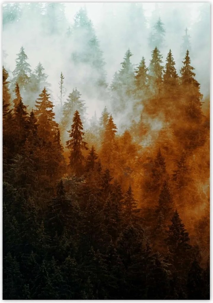 Poszterek 70x100 Őszi táj Hegyek