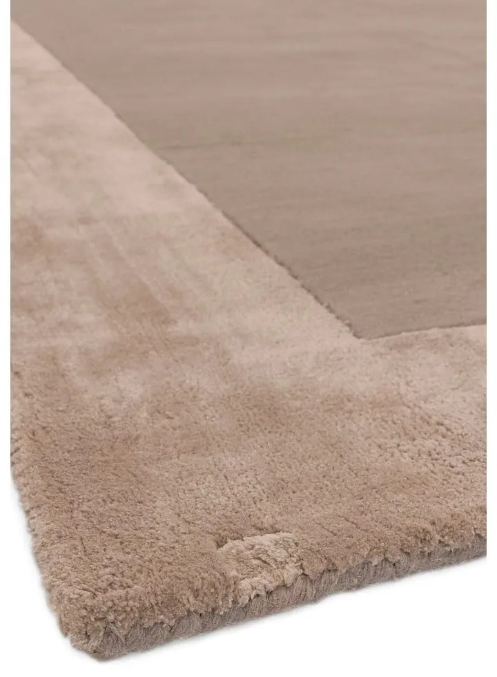 Világosbarna kézi szövésű gyapjú keverék szőnyeg 160x230 cm Ascot – Asiatic Carpets