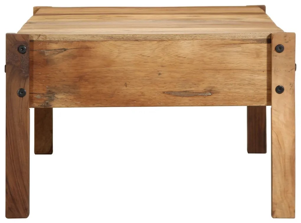 Dohányzóasztal 110x55x35 cm Tömör fa újrafelhasználva