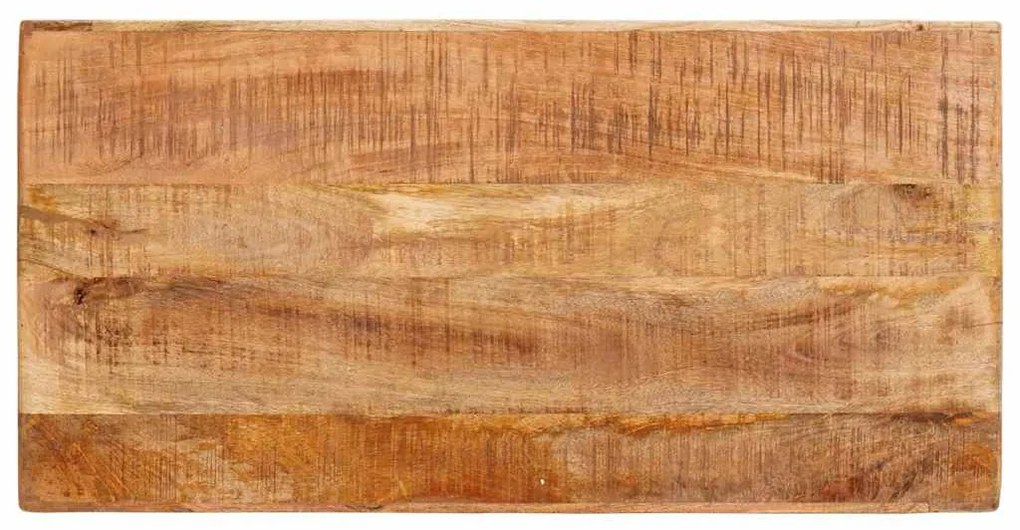 Öltözködőasztal polcokkal Barna 90 x 76 x 45 cm tömör mangófa