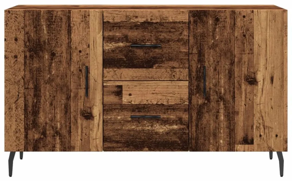 antik fa színű szerelt fa tálalószekrény 100 x 36 x 60 cm