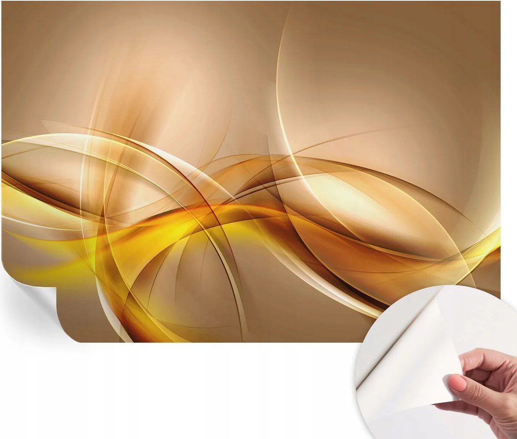 Öntapadós fali fotótapéta Hálószobába Lágy vonalak 152x104 cm