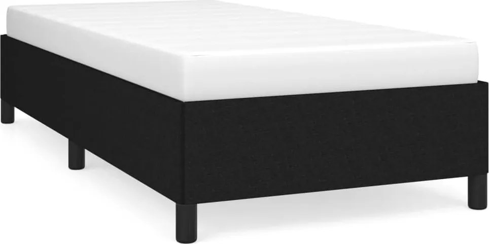 vidaXL ágykeret matrac nélkül fekete 90x200 cm szövet