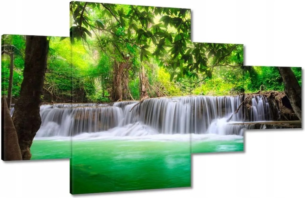 Festmények 130x80 Tájkép vízesés