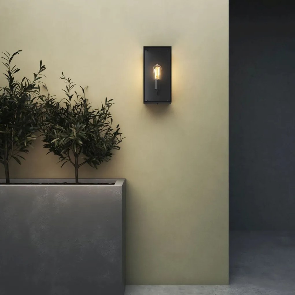 ASTRO LIGHTING 1183028 MESSINA Klasszikus Kültéri Fali Lámpa Fekete E27 IP44