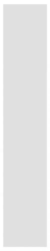 magasfényű fehér térelválasztó könyvszekrény 80x30x166 cm