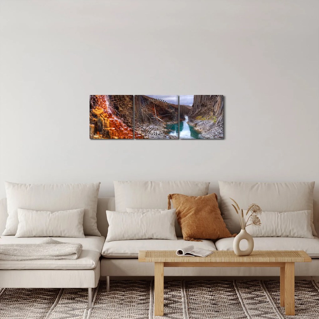 Kép - Studlagil kanyon (órával) (90x30 cm)