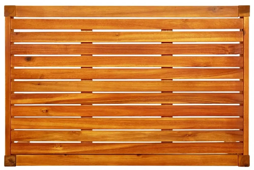 tömör akácfa kerti asztal 85 x 57 x 29 cm
