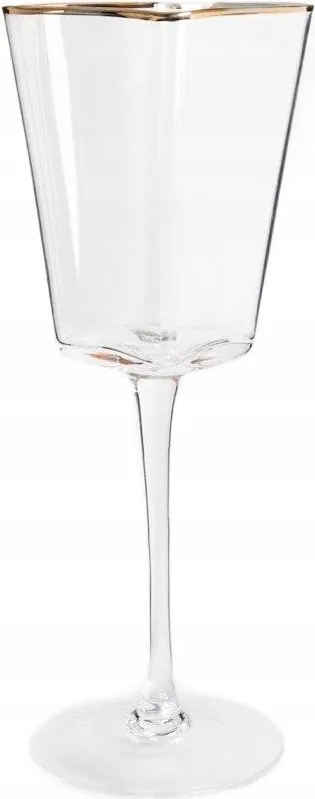 Amar szív alakú borospohár arany bevonattal 0,3 l Homla