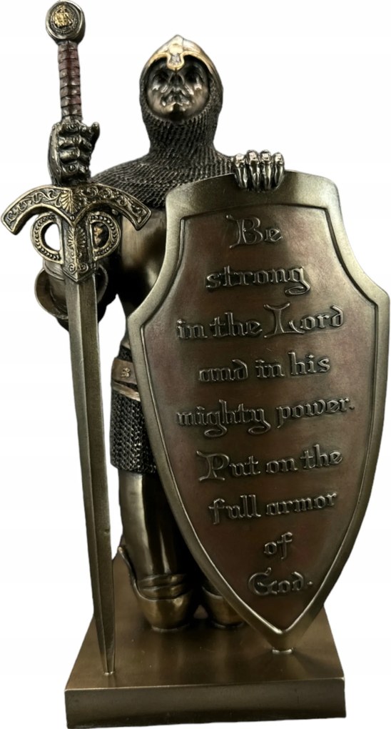 Térdelő Lovag figura szobor bronz WU76406A4 ismert márka Veronese