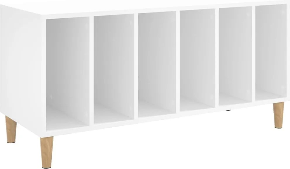 vidaXL fehér szerelt fa hanglemezszekrény 100 x 38 x 48 cm