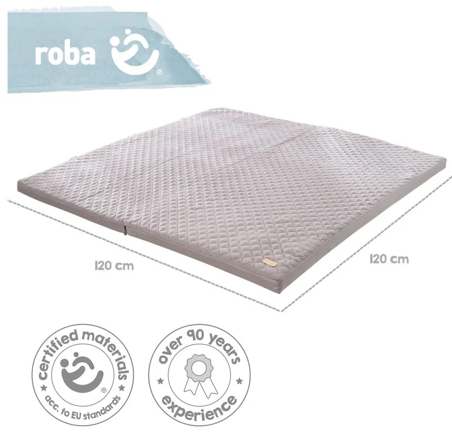 Sötétszürke játszószőnyeg 120x120 cm Style – Roba