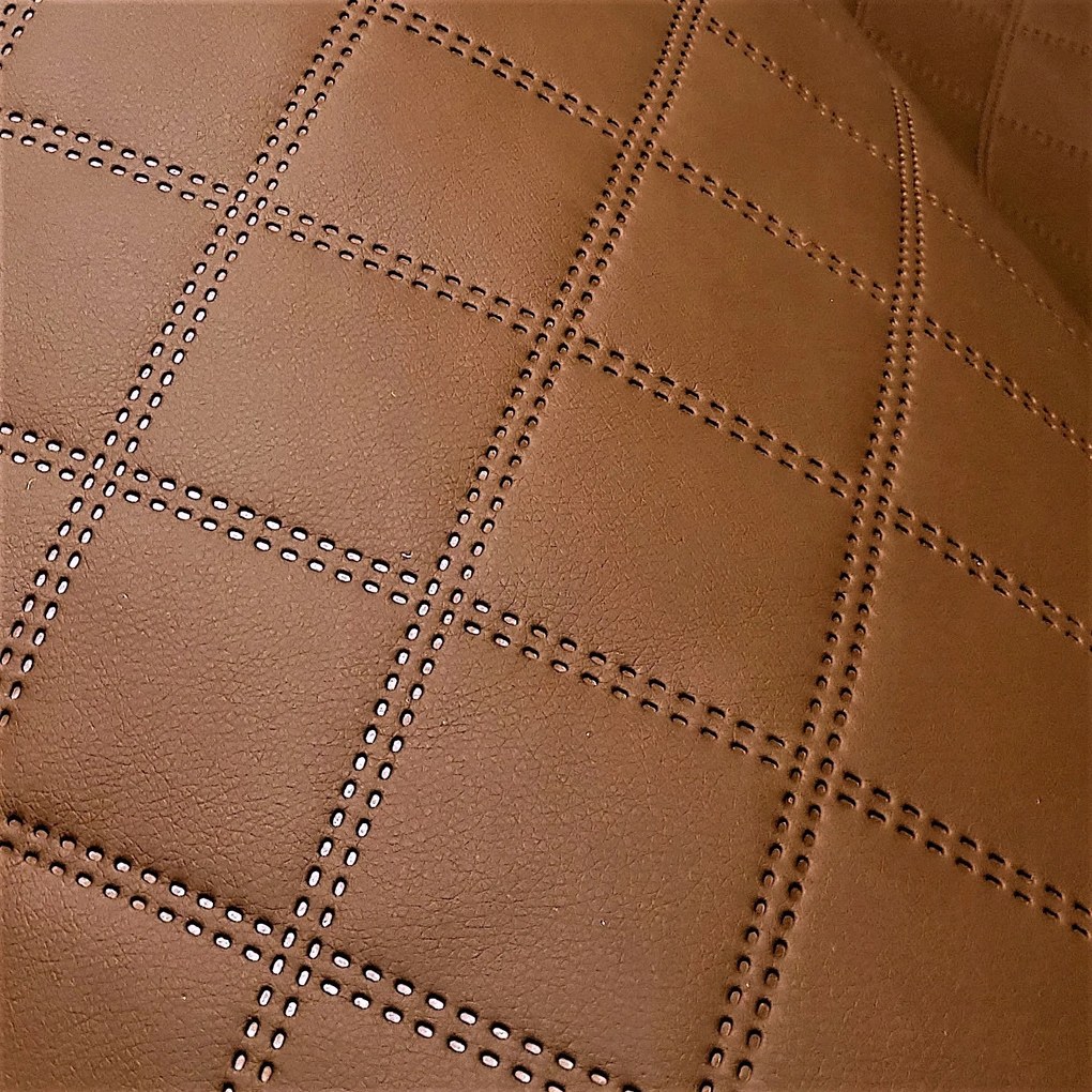 Barna steppelt ökobőr dekorpanel 7x7cm Fali kárpit