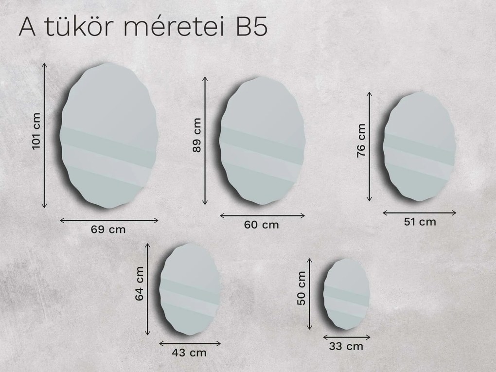Base tükör B5 33×50