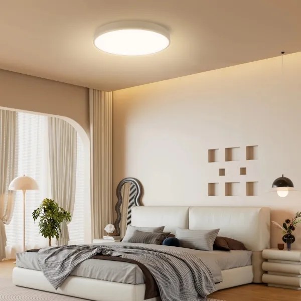 Brilagi - Dimmelhető LED lámpatest POOL SMART LED/60W/230V, átmérő 50 cm, Wi‑Fi (Tuya), bézs + távirányító