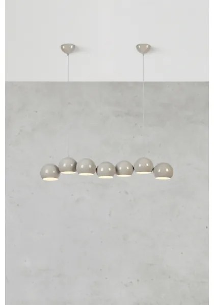 Markslöjd 108914 - Kábeles csillár CUPOLO 7xE14/40W/230V szürke