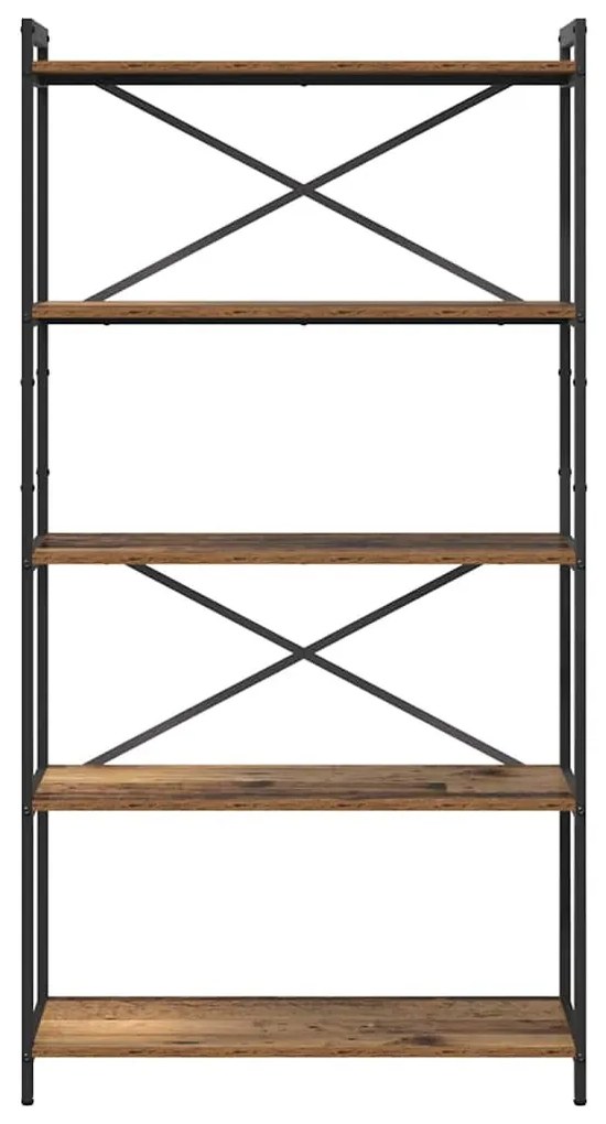 Könyvszekrény Régi fa 80 x 30 x 153 cm Faanyag