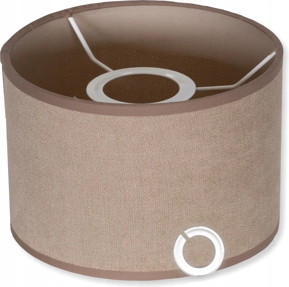 Kis Lámpabúra Fali Lámpa Henger Ala Velúr 20 cm Bézs E14 e27