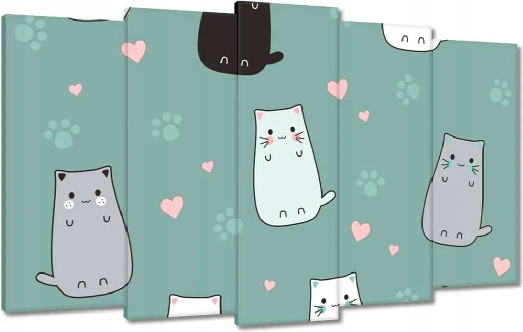 Vászonkép 100x60 Cica Cicák Macskák