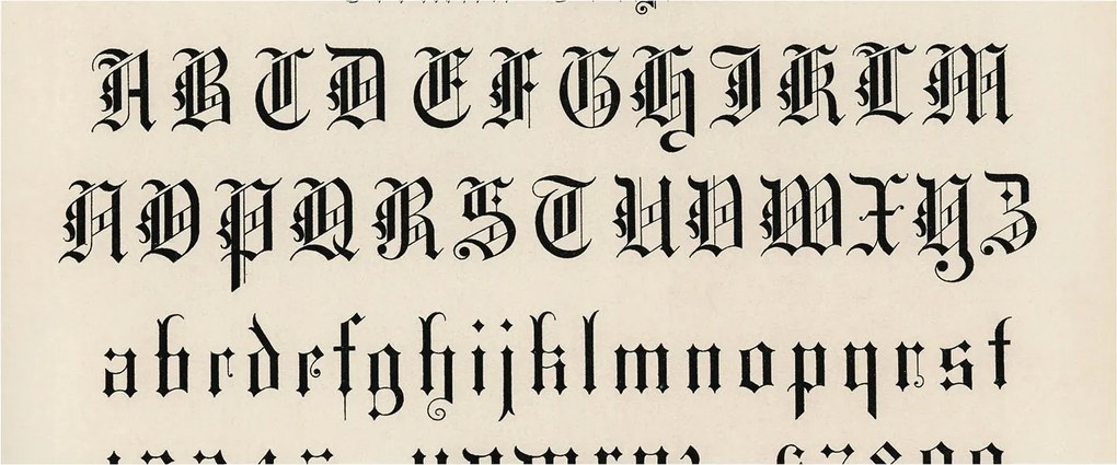 Fotótapéta Flizelin Fali ragasztó szett Gótikus betűk 250x104 Ragasztó