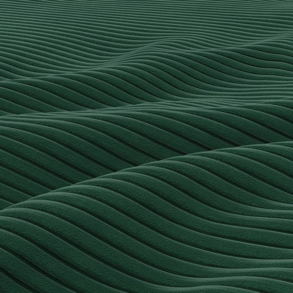 Zeus kanapéágy, kordbársony, bonell töltet, egyenes kartámasz, zöld