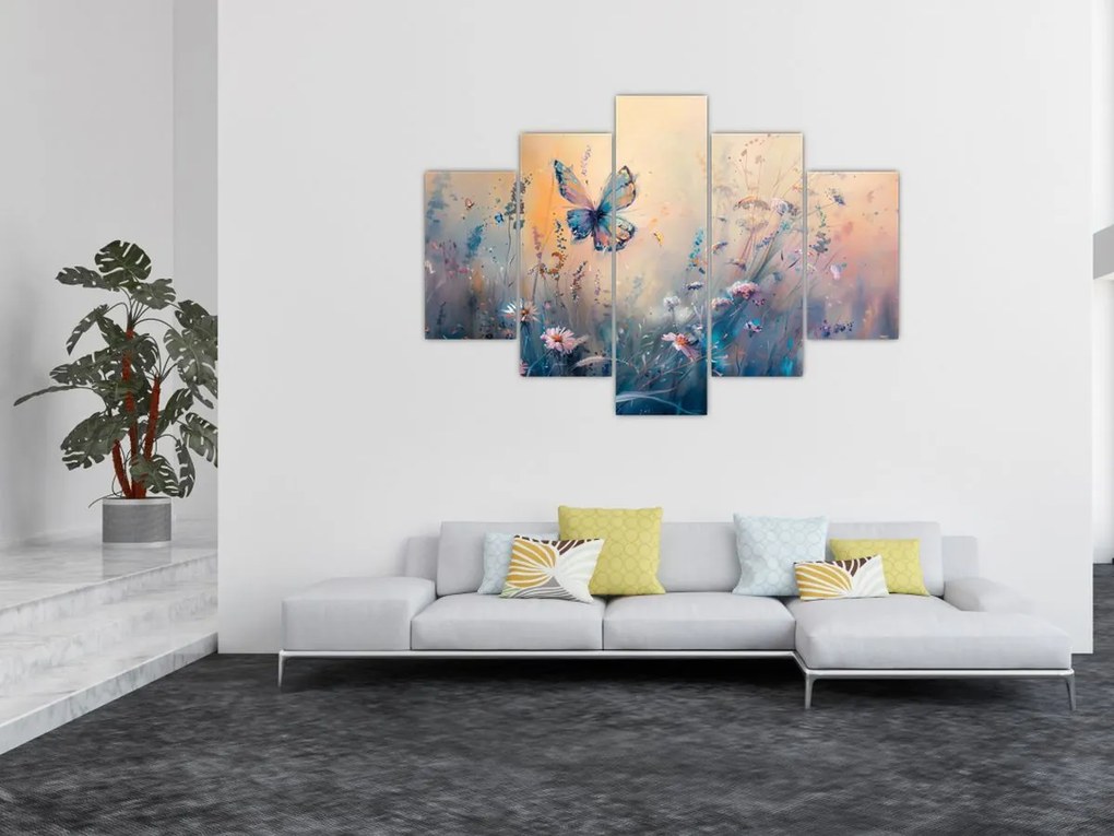 Kép - Rét pillangóval II (150x105 cm)