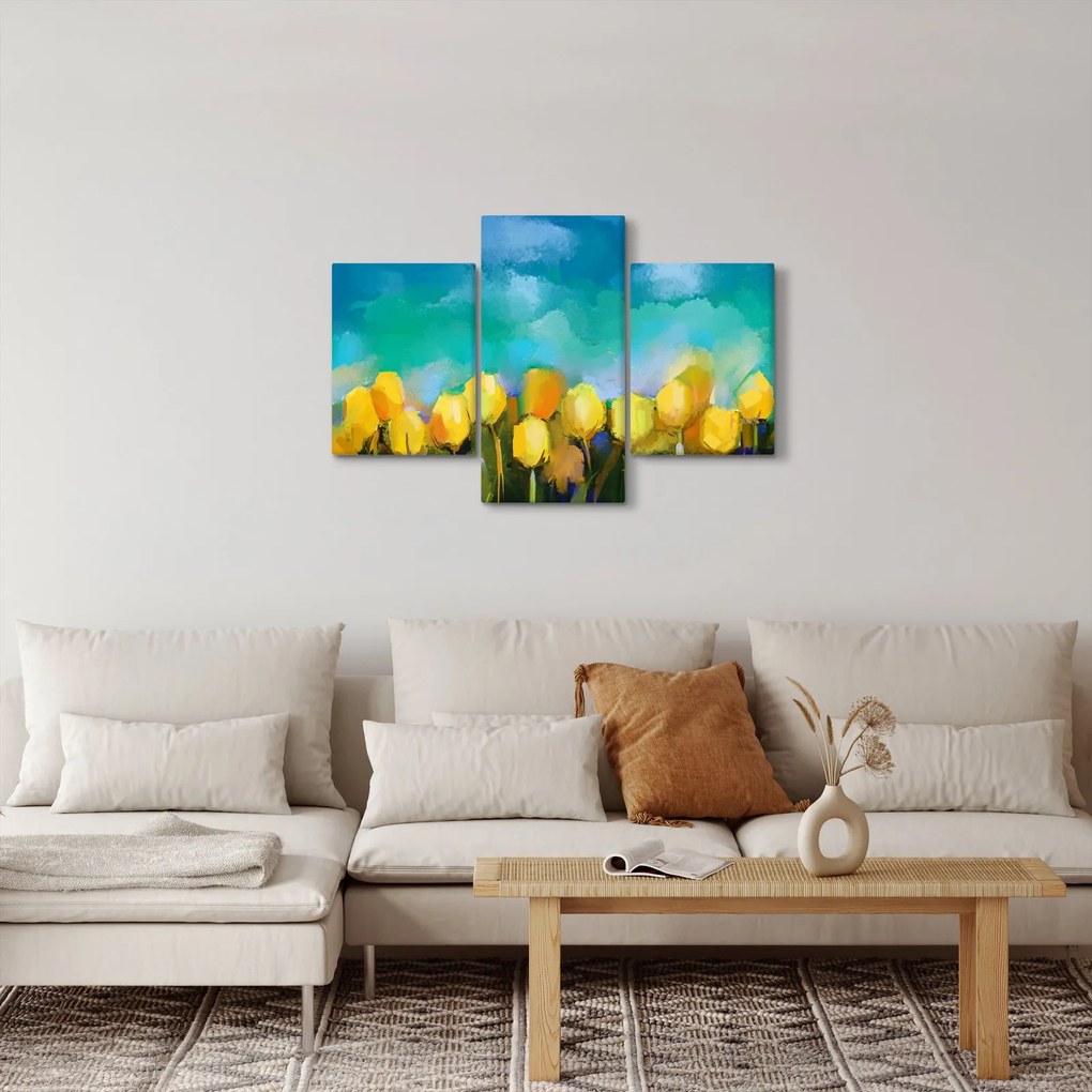 Sárga tulipán képe (90x60 cm)