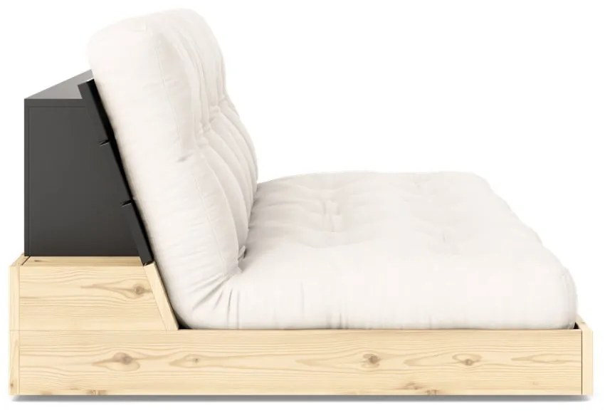 Krémszínű kinyitható kanapé 196 cm Base – Karup Design