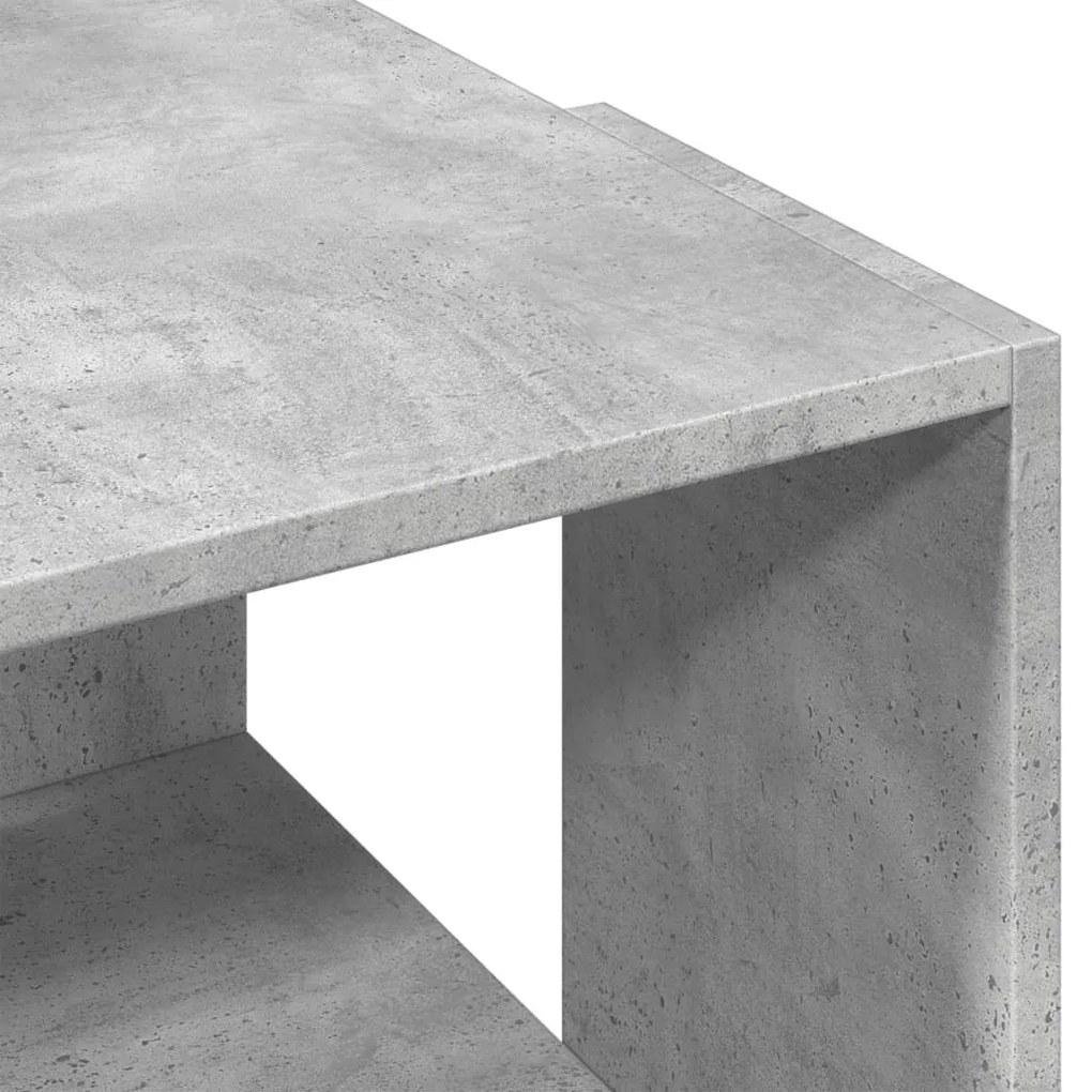 betonszürke szerelt fa dohányzóasztal 89,5 x 48 x 30 cm