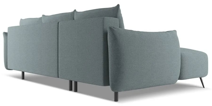 Világoskék sarokkanapé (bal oldali) Malie – Makamii
