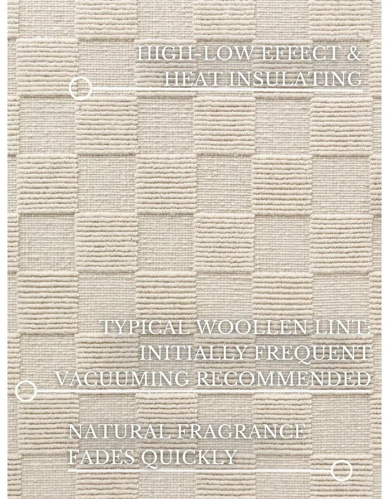 Krémszínű kézi szövésű gyapjú szőnyeg 200x300 cm Scala – Villeroy&amp;Boch