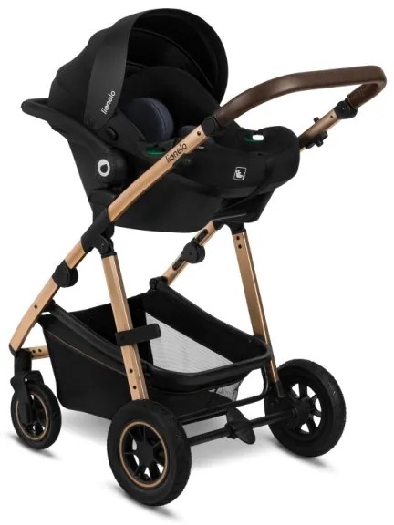Lionelo - 3 az 1-ben kombinált babakocsi AMBER Black Onyx