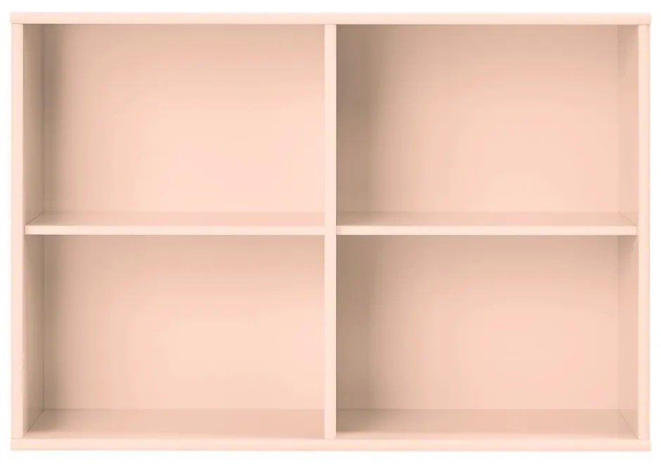 Világos rózsaszín függő könyvespolc 89x61x32,5 cm Mistral – Hammel Furniture
