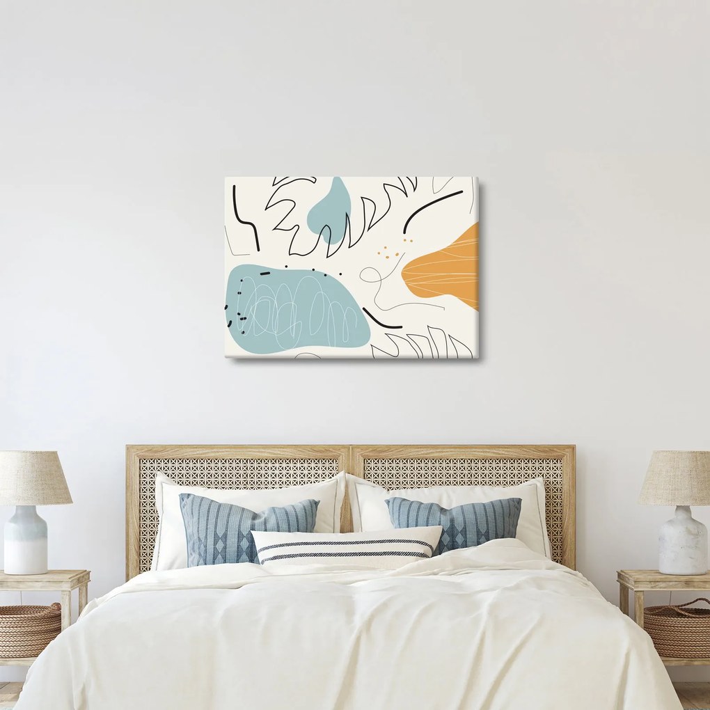 Kép - Levél illusztráció (70x50 cm)