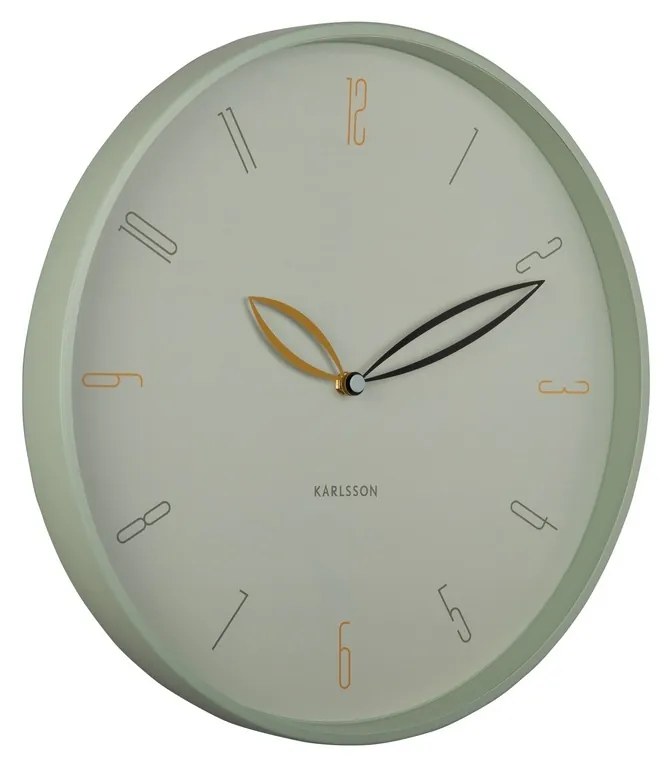 Karlsson 6012GR design falióra zöld, 40 cm átmérővel