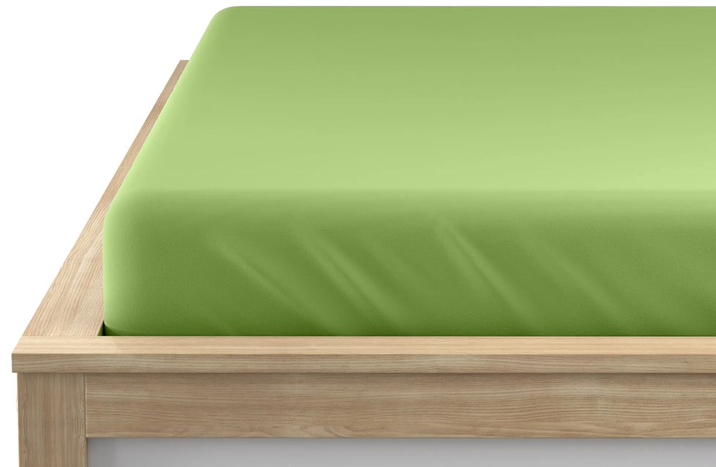 Jersey zöld lepedő EXCLUSIVE 180x200 cm