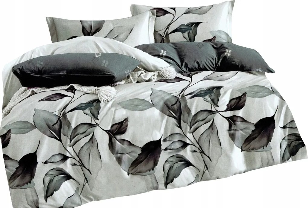 Ágyneműhuzat Szintetikus Pamut 160x200 Kétoldalas Levelek