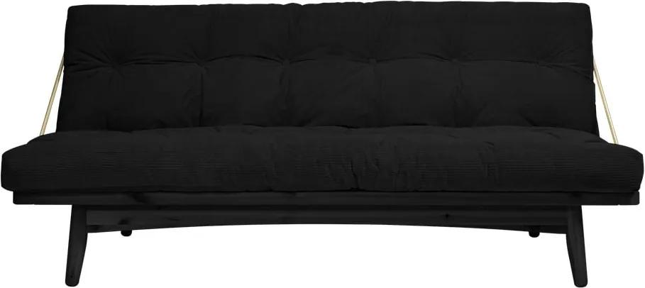 Folk Black/Charcoal variálható kordbársony kanapé - Karup Design