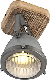 Okos spotlámpa acélból, fával, WiFi GU10 állítható - Emado