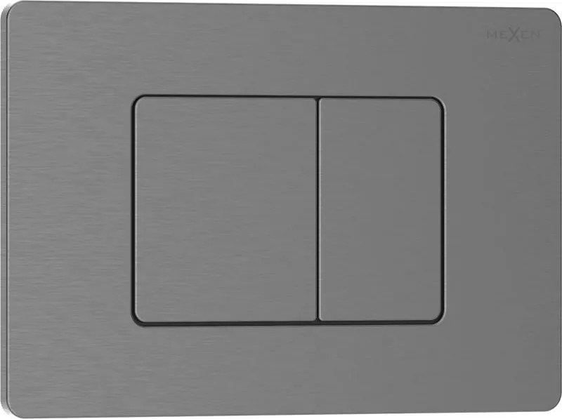 Mexen Tex 05 öblítőgomb rozsdamentes acél, gun gray kefe - 6105-12