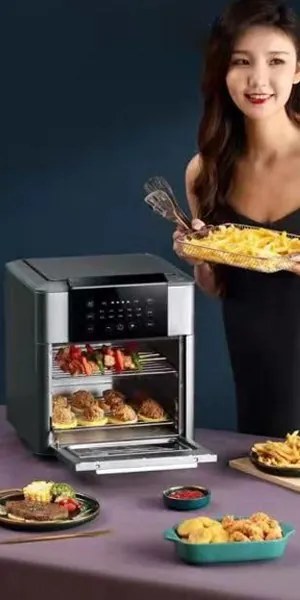 NewLine XXL (12L) Digitális kijelzős légkeveréses sütő szürke MDDD322