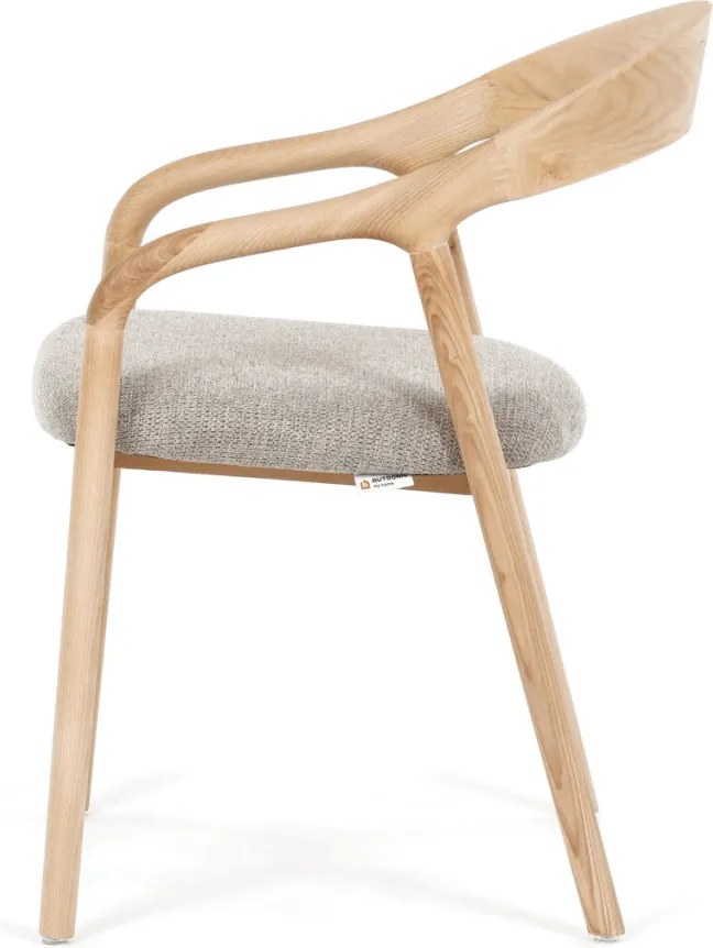 Jídelní židle, přírodní, dřevo, DCH-V3202 CRM2
