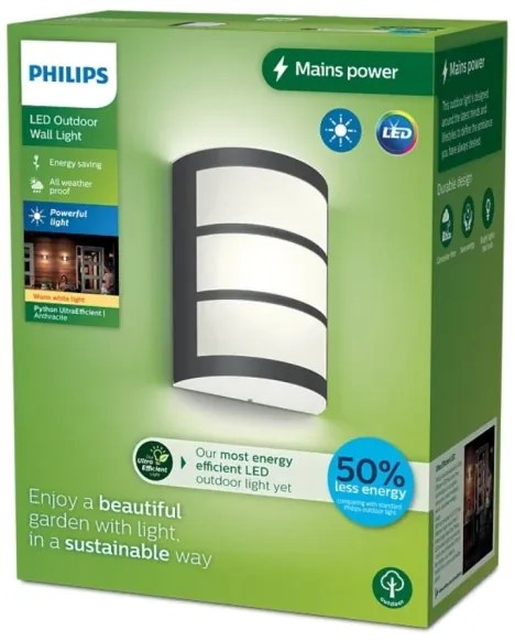 Philips - LED Kültéri fali lámpa PYTHON LED/3,8W/230V IP44