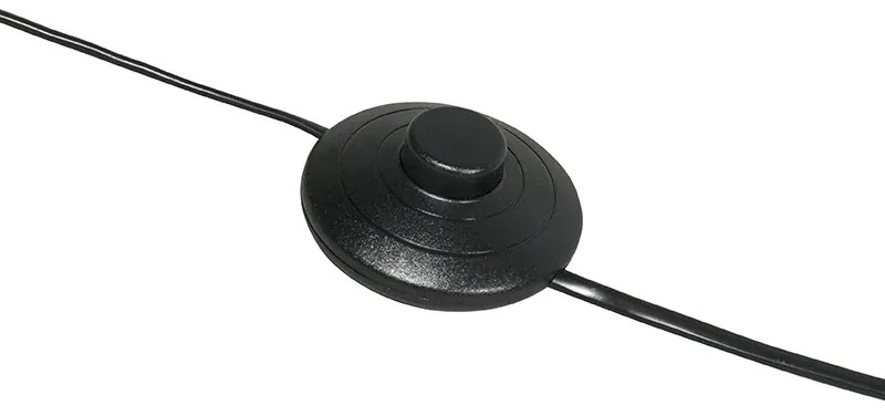 Modern íves állólámpa fekete - Vinossa