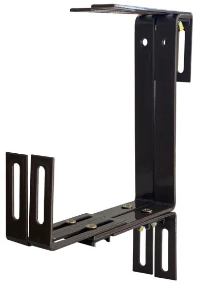 BALKONLÁDA TARTÓ VASALAT ANYAG:VAS 17X24,5X4CM BARNA SZÍN