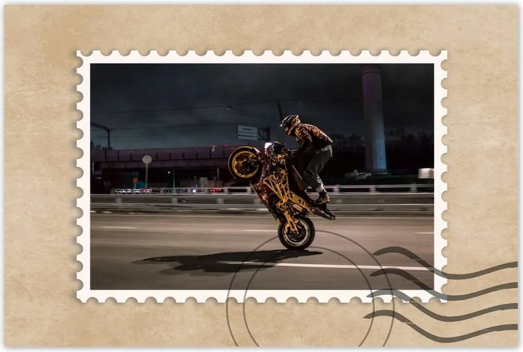 Poszterek 60x40 Motorral egy keréken