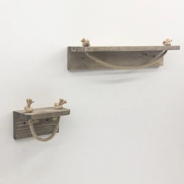 WC-papír tartó 10,5x17 cm + fali polc 10x50 cm fenyő