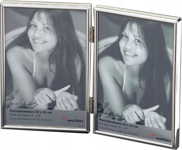 Walther Antonia ezüst keret 2 fényképhez 13x18 cm